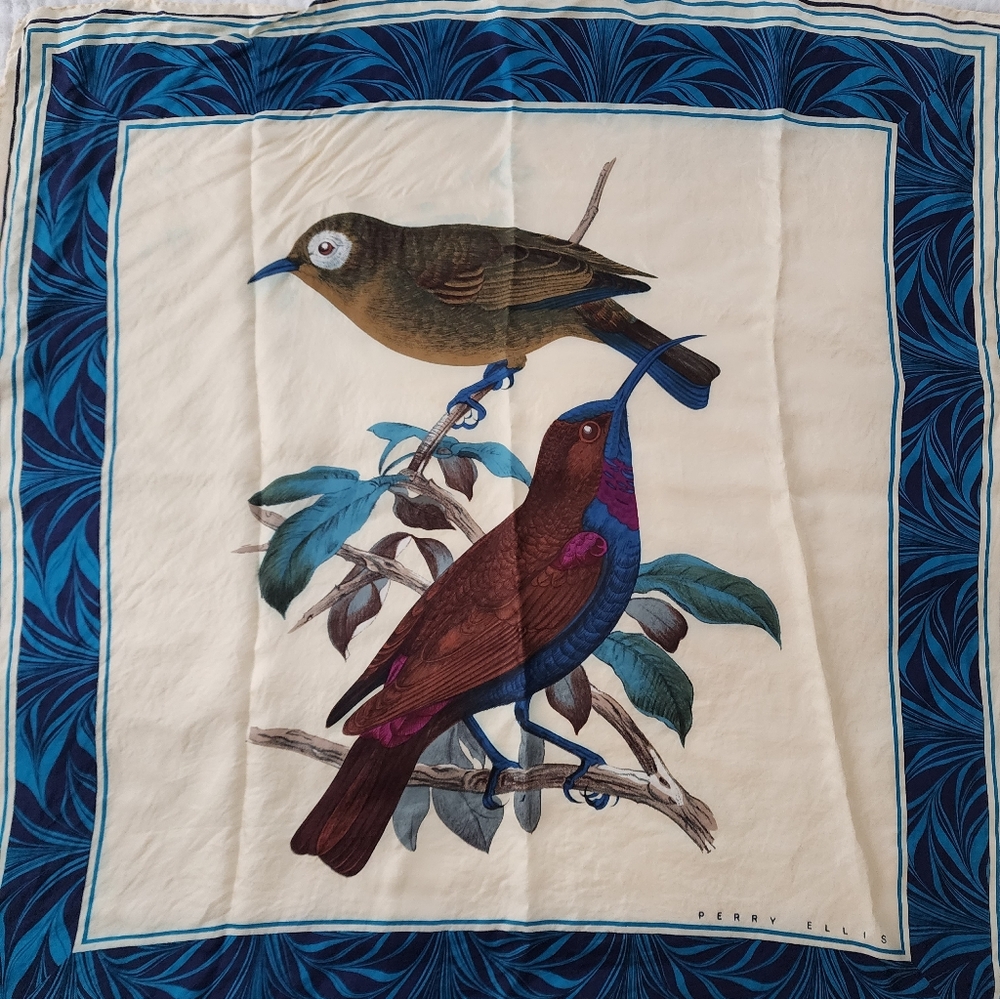 Perry Ellis Vintage Bird Scarf